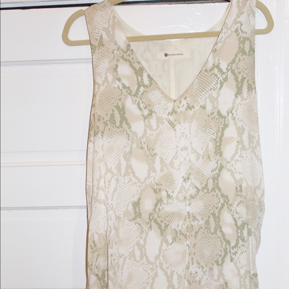 Impeccable Pig snake print sundress